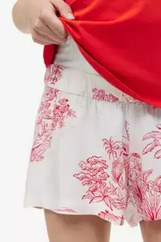 Шорты на резинке H&M, белый