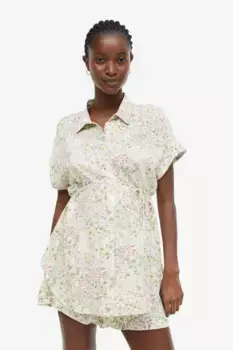 Шорты на резинке H&M, бежевый