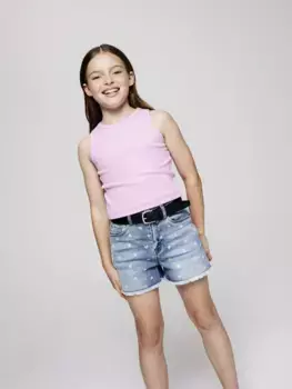 Шорты Name It "NKFROSE HW MOM DNM SHORTS", синий
