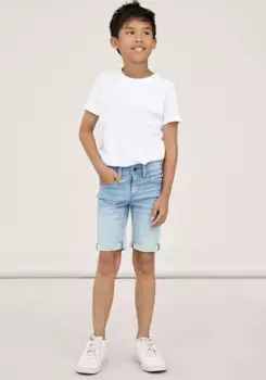 Шорты Name It "NKMSILAS SLIM DNM L SHORT", голубой