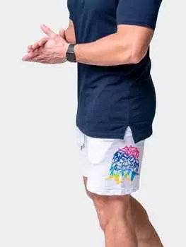 Шорты неоново-белые MACEOO