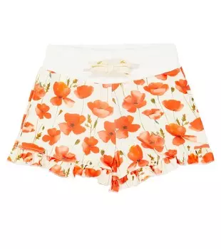 Шорты Nerja с оборками и цветочным принтом Suncracy, красный