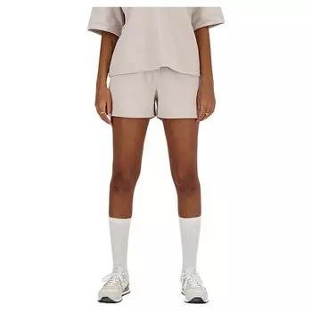 Шорты New Balance Linear Heritage French Terry, бежевый