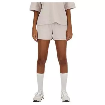 Шорты New Balance Linear Heritage French Terry, бежевый