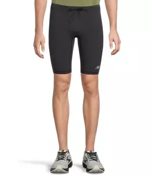 Шорты New Balance Sleek Pocket Half Tight 9", черный