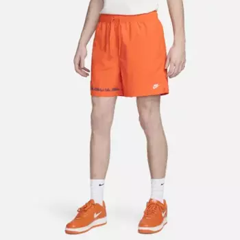 Шорты Nike Club Fleece, цвет Safety Orange/White