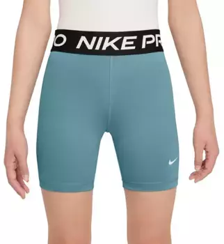 Шорты Nike для девочек 5 дюймов Pro, цвет Denim Turq
