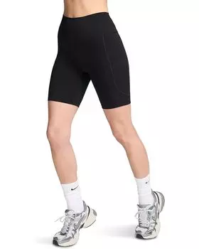 Шорты Nike Dri-FIT One High-Rise 8" Pocket Shorts, цвет Black/Black