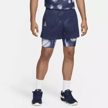 Шорты Nike Ja, цвет Midnight Navy/Football Grey