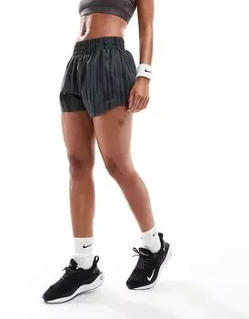 Шорты Nike One Training 3" с узором по внутреннему шву черного цвета Nike Training