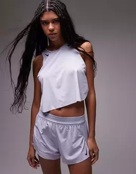Шорты Nike Running Aeroswift Dri-FIT со средней посадкой и плиссе, фиолетового цвета