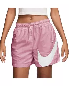 Шорты Nike Sportswear Classic Woven Mid-rise 5" Logo Shorts, цвет Elemental Pink/White
