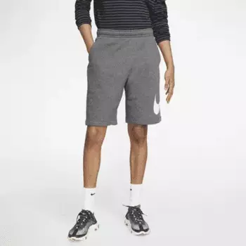 Шорты Nike Sportswear Club, цвет Charcoal Heather/White/White