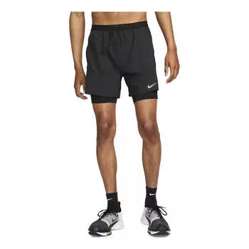 Шорты Nike Stride Dri-FIT Hybrid Running Shorts 'Black', черный