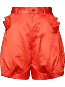 Шорты Noir Kei Ninomiya с карманами-клапанами, красный