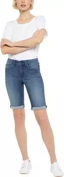 Шорты NYDJ Briella Shorts Roll Cuff in Bluewell, цвет Bluewell