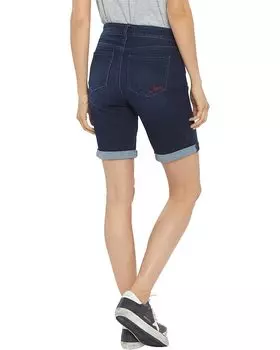Шорты NYDJ Ella Shorts Cuffed w/ Heart Embroidery in Rapture, цвет Rapture