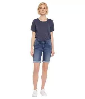 Шорты NYDJ, Ella Shorts w/ 1" Cuff in Bluewell