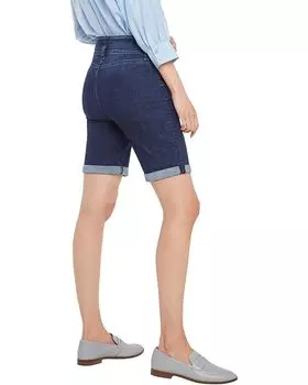 Шорты NYDJ High-Rise Ella Shorts w/ Binding Detail, цвет Genesis