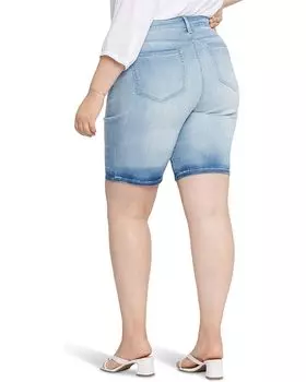 Шорты NYDJ Plus Size Briella Shorts in New Wave, цвет New Wave