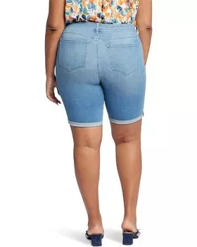 Шорты NYDJ Plus Size Briella Shorts Roll Cuff in Mesmerize, цвет Mesmerize