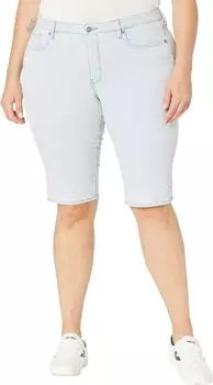 Шорты Nydj Plus Size Denim Knee Capris in Rena Stripe, цвет Rena Stripe