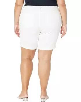 Шорты Nydj Plus Size Ella Shorts w/ 1" Cuff in Optic White, цвет Optic White