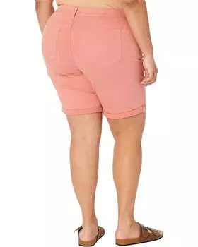 Шорты Nydj Plus Size Ella Shorts w/ 1" Cuff in Terra Cotta, цвет Terra Cotta