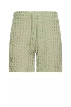 Шорты OAS Dusty Green Porto Waffle Shorts, зеленый