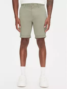 Шорты облегающего кроя из ткани Scanton DM0DM21950 Tommy Jeans, зеленый