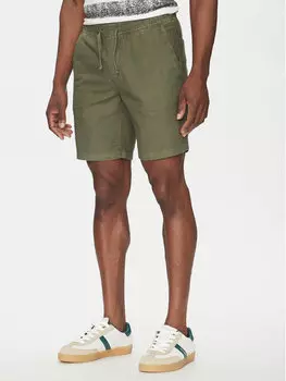 Шорты облегающего кроя из ткани Wamo 70-728 Indicode, зеленый