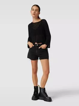 Шорты однотонные, модель 'HOT PANT' Tommy Jeans, черный