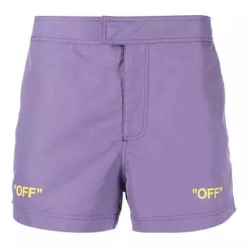 Шорты off quote sunrise swimshorts 'dusty purple' Off-White, фиолетовый