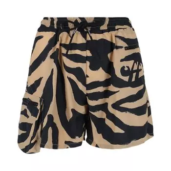 Шорты Off-White Athl Zebra Nylon Shorts, разноцветный