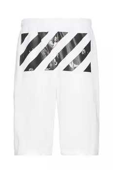 Шорты OFF-WHITE Caravaggio Mesh Shorts, белый
