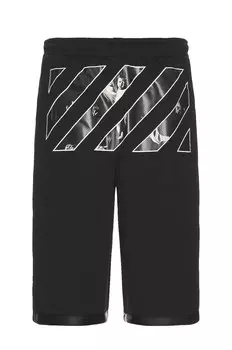 Шорты OFF-WHITE Caravaggio Mesh Shorts, черный