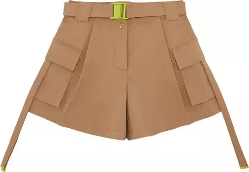 Шорты Off-White Gabardine Cargo Shorts Camel, кремовый