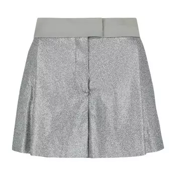 Шорты Off-White Holiday Glitter Tuxedo Shorts Silver, серебряный