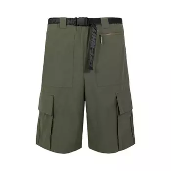 Шорты Off-White Industrial Belt Cargo Shorts, зеленый