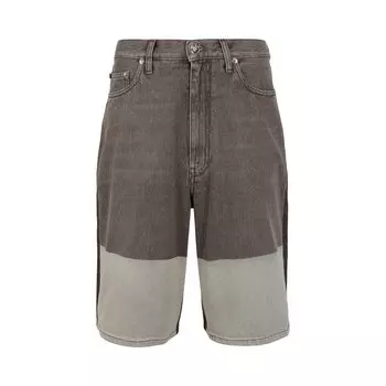 Шорты Off-White Mix Color Denim Shorts, коричневый