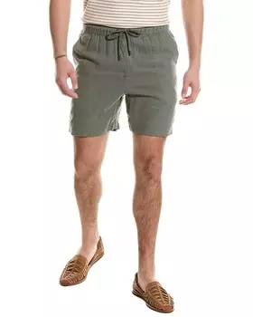 Шорты Onia из смесового льна, зеленый