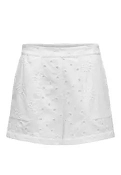 Шорты ONLY ажурные, белый