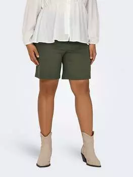Шорты ONLY Carmakoma, хаки