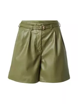 Шорты ONLY Loose fit Pleat-Front Pants ONLHEIDI, цвет grass green