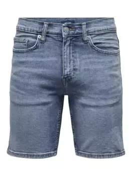 Шорты ONLY & SONS "ONSPLY DBD 9277 PIM DNM SHORTS", синий