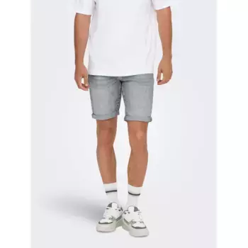 Шорты ONLY & SONS "ONSPLY MBD 8772 TAI DNM SHORTS NOOS", серый