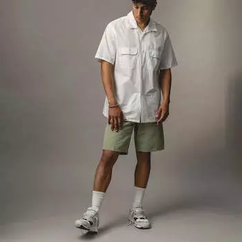 Шорты Open Collar Short Sleeve Peruvian Pima Beams Plus, белый