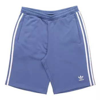 Шорты originals 3-stripes logo embroidered sports shorts blue Adidas, синий