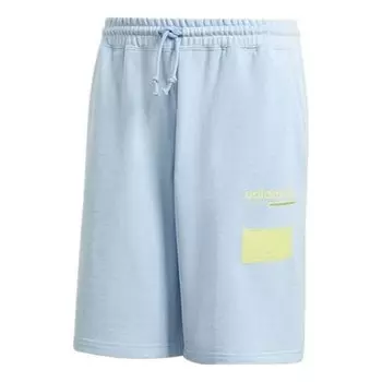 Шорты originals short athleisure casual sports breathable knit cozy loose shorts blue Adidas, синий