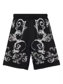 Шорты Outline Barocco Versace Jeans Couture, черный